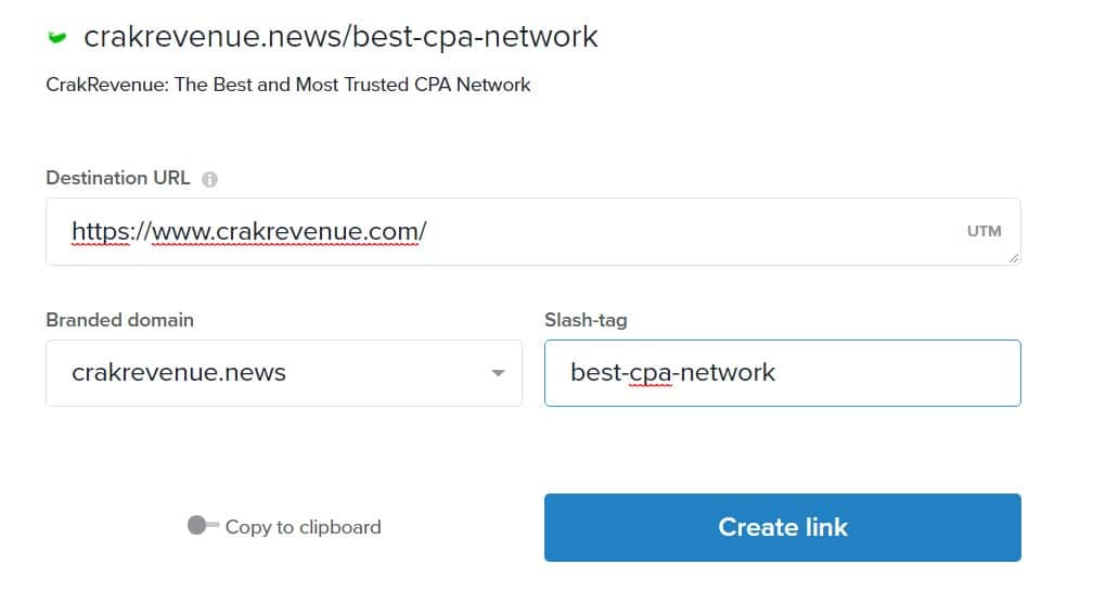 crakrevenue rebrandly example