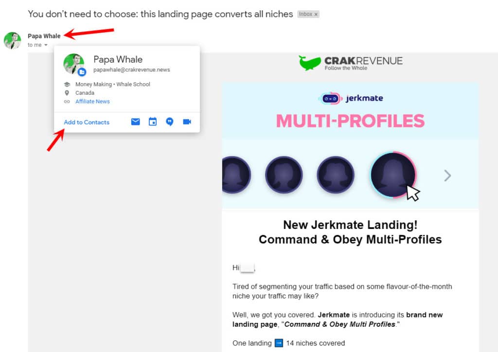 Crakrevenue-gmail-whitelist