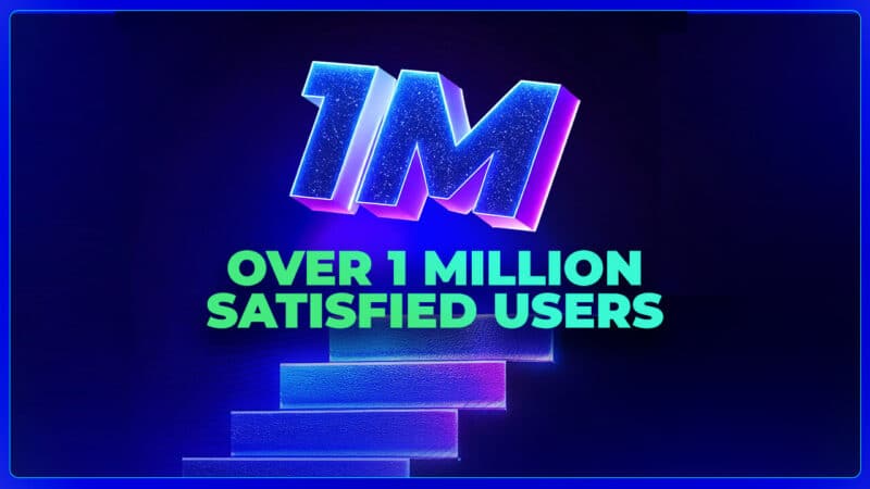 Over 1 million satisfied users